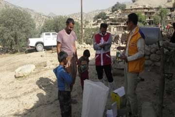 خدمات رایگان دامپزشکی کهگیلویه و بویراحمد در منطقه محروم بیدک بخش سرفاریاب شهرستان چرام / خدمت بی من