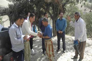 خدمات رایگان دامپزشکی کهگیلویه و بویراحمد در منطقه محروم بیدک بخش سرفاریاب شهرستان چرام / خدمت بی من